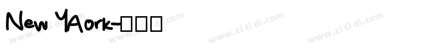 New YAork字体转换